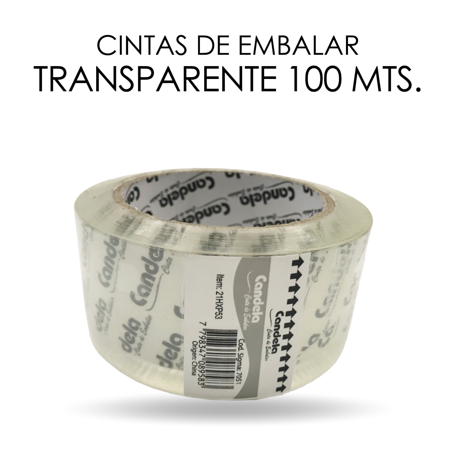CINTA DE EMBALAR TRANSPARENTE x100 mts