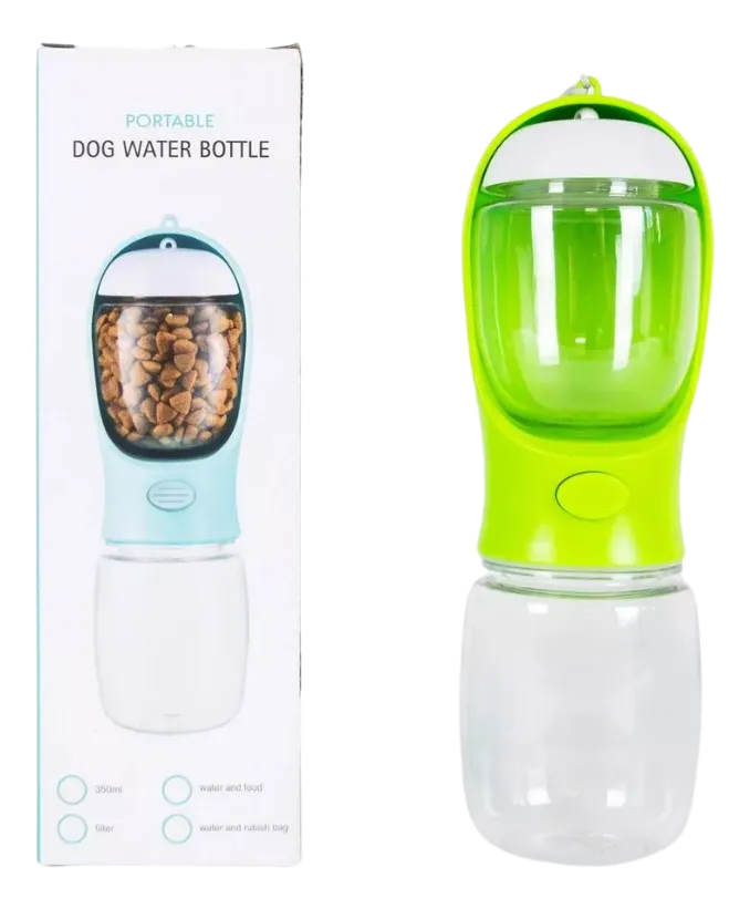 Botella Portátil Comedero Y Bebedero  